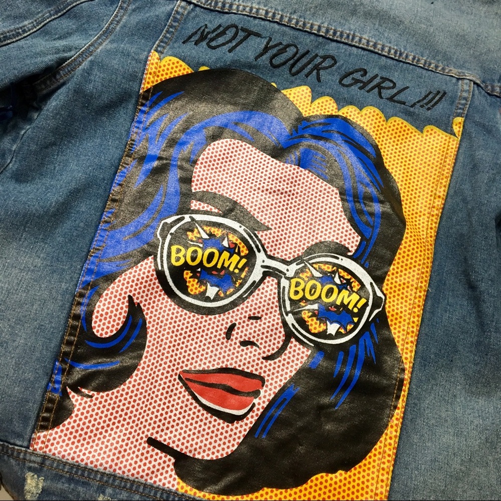 Denim Comic Jacket - Picture 6 of 6